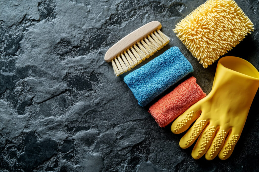 items for cleaning kitchen tiles